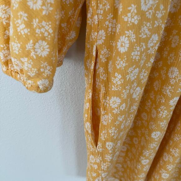 Reformation Yellow Floral 'Baja' Mini Dress w/ Pockets (XS) - Picture 4 of 7